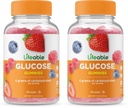 Lifeable Glucose Gummies - Great Tasting Natural Flavor Gummy - Gluten Free GMO-Free Chewable - for Adults and Kids - 90 Gummies (Pack of 2)