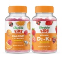 Lifeable Calcium with Vitamin D Kids + Vitamin D3 + Vitamin K2 Kids, Gummies Bundle - Great Tasting, Vitamin Supplement, Gluten Free, GMO Free, Chewable Gummy