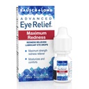 Bausch + Lomb Advanced Eye Relief, Maximum Redness Reliever and Lubricant Eye Drops, Soothes Burning & Irritated Dry Eyes, Moisturizes & Comforts, 0.5 Fl Oz (Pack of 6)
