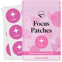 Focus Patches (Pack of 30) - 100% Natural Patch for Women and Men - With Rhodiola Rosea, Panax Ginseng & Ginkgo Biloba - Energy, Focus & Body Support - Enhanced Formula