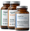 AlgaeCal Magnesium Relax™ - Chelated Magnesium with Ashwagandha for Sleep & Occasional Anxiety and Bone Builder Pack - Clinically Supported Plant Based Calcium Supplement for Bone Density Increase