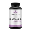 Luma Nutrition Magnesium Glycinate 1000mg - Support Stress, Sleep, Nerve & Muscle Health - 500mg Pure Magnesium Supplement Capsules - Chelated for High Absorption - 60 Veggie Capsules
