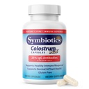 Symbiotics Colostrum Vegetable Capsules, 120 Count - Immune & Gut Support with Lactoferrin and Naturally Occurring IgG - Gluten Free, rBST-Free - 120