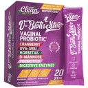 Clean Nutraceuticals Vaginal Probiotics for Women with Cranberry Extract, D-Mannose, Prebiotics, pH Balance for Women, Vaginal Health – Womens Probiotic Alternative to Gummies - 20 Stix