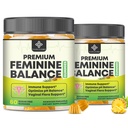Feminine Balance Probiotic Gummies - Women's Vaginal Health Support | PH Balance & Odor, Flora, Immune Support | Probiotics for Women, Vegan Pineapple Flavor, 120 Count