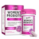 Deepure Probiotics and Prebiotics for Women - 30 Billion CFU Supports Vaginal pH Balance 8 Diverse Strains Enhance Urinary Tract Health Digestive Function & Boosts Immune System 60 Capsules