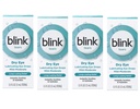 Blink Tears Lubricating Eye Drops, Eye Care for Mild to Moderate Dry Eyes, Hyaluronate for Boosting Hydration, Moisturizing & Soothing Eye Drops for Dry Eyes, 0.5 fl oz (Pack of 4)