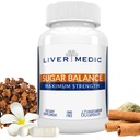 Blood Sugar Complex Supplement Supports Healthy Normal Energy Levels All Natural with Berberine, Cinnamon, Bitter Melon, Chromium, Magnesium, Alpha Lipoic Acid, NonGMO, 60 Capsules