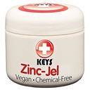 Keys Zinc Jel Vegan, Chemical-Free, All Natural Pure Organic Jellied Avocado Oil for Rashes, Rosacea, and Skin Irritation, 6% Uncoated Zinc Oxide, No Petrolatum, 2 ounces