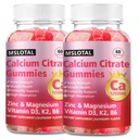 Calcium Citrate Gummies, Calcium 1200mg with Vitamin D3, B6, B12, Magnesium Zinc Calcium Supplements for Women and Men, Support Bone & Muscle Health, 120 Chews Raspberry Flavor