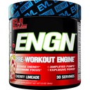 Evlution EVL Intense Pre Workout with Creatine - ENGN Energizing Pre Workout for Men Powder Drink for Lasting Energy Focus and Recovery - with Beta Alanine Caffeine and L Theanine - Cherry Limeade