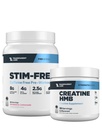 Transparent Labs Stim-Free Pre-Workout (30 Servings, Strawberry Lemonade) & Creatine HMB (30 Servings, Unflavored)
