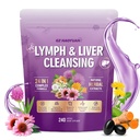 Lymphatic Drainage Supplement, Liver Cleanse Detox & Repair, 24-in-1 Herbal Blend with Echinacea, Dandelion, Burdock, Bromelain, Calendula, Turmeric - Lymph System Support, Less Bloating, 240 Softgels