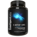 Intelligent Labs 5-MTHF L-5 Methylfolate Supplement Activated Folic Acid Supplement as Quatrefolic - Methyl Folate for MTHFR 120 Capsules - 60 Days Supply, 5mg = 5000mcg Methylfolate