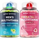 Nextdia Men Multivitamin Gummies 60 Count + Prenatal Vitamins Gummies 60 Count