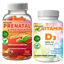 Halal Comprehensive Bundle for Expecting Mothers: Prenatal Gummies + Vitamin D3 Capsules
