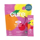 Cure Hydration - Kids Electrolyte Drink Mix | Plant-Based Pediatrician Formulated Rehydration | No Added Sugar, FSA-HSA, Non-GMO, Gluten-Free, No Artificial Flavors | 14 Packets - Fruit Punch