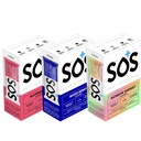 SOS Daily Electrolyte Stick Packets – Multi Pack | 24 Sticks | Rapid Hydration Powder with Electrolytes & Vitamins | Low Sugar, Keto Friendly | 8 Mixed Berry | 8 Watermelon | 8 Rainbow Sherbert