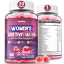 Methylated Multivitamin Gummy for Women - Womens Multivitamin Gummies with Vitamins A C D E, Methylated Folate, Biotin, B Complex, Iron, CoQ10, Inositol - Multi Vitamins for Women 60 Count