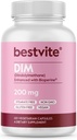 BESTVITE DIM (Diindolylmetano) 200 mg con Bioperina (120 cápsulas vegetarianas) - No Stearates - Vegan - No GMO - Gluten Free