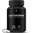 HUMANX Lactoferrin 500mg - Powerful Serving Size (Gluten Free, Non GMO, Soy Free Supplements) - A Component in Colostrum - USA Made, Supports Healthy Immunity, Iron Utilization & Absorption