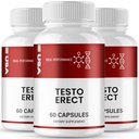 TestoErect Capsules, Advanced TestoErect Supplement Pills - Maximum Strength, All Natural Performance, Stamina & Energy Support, Testo Erect Overall Wellness Formula Reviews (3 Pack)