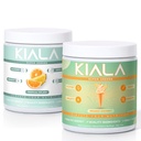 Kiala Nutrition Super Greens, Organic Greens Powder, Spirulina & Chlorella Superfood Powder, Sugar & Gluten Free Vegan, Spectra Blend, Tropical Slush Orange Sherbet,2 Pack