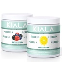 Kiala Nutrition Super Greens, Organic Greens Powder, Spirulina & Chlorella Superfood Powder, Sugar & Gluten Free Vegan, Spectra Blend, Mixed Berry & Lemon Drop, 2 Pack