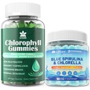 LILICARE Chlorophyll Gummies - Super Green + Organic Blue Spirulina Chlorella Gummies
