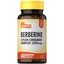 Sundance Berberine with Ceylon Cinnamon | 40 Capsules | Vegetarian, Non-GMO & Gluten Free Supplement