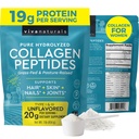 Viva Naturals Collagen Peptides Powder - Grass-Fed Hydrolyzed Bovine, Type I & III - 19 g Protein, Unflavored, Easy Dissolving - Joint, Skin, Hair & Nail Support - Paleo, Keto, Non-GMO - 1lb