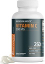 Bronson Vitamina C 500 MG Soporta un sistema de inmunología saludable " Protección antioxidante, no GMO, 250 tabletas vegetarianas