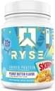 RYSE Loaded Protein Powder - Skippy Peanut Butter - 25g Whey Protein Isolate & Concentrate with Prebiotic Fiber & MCTs - Low Carb, Low Sugar, Digestive-Friendly - 20 Servings / 1.5 lb Tub