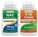 Best Naturals NAC 600 mg & B-100 Complex