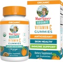 MaryRuth Orgánicas Adulto Vitamina C Gummies Silencioso USDA Orgánica Silencio Vegan Chewable Vitamina C Gummies for Ages 14+  for Immune Support &amp; General Wellness ← Vegan ← Non-GMO ← Orange Flavor ← 60 Conde