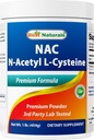 Best Naturals NAC (N-Acetyl L-Cysteine) Premium Pure Powder – 1 LB – Gluten Free.
