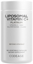 Codeage Liposomal Vitamin C+ Platinum - 1000 Mg Vitamin C Vitamins, Glutathione, NAC (N Acetyl Cysteine), Resveratrol, CoQ10, Rutin, Elderberry, Quercetin, Rosehip, Citrus Bioflavonoids - 180 Capsules