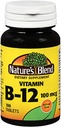 Vitamina Blend de la naturaleza B12 100 mcg Tablas - 100 ct, Pack de 2