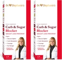 Dr. Stephanie's Mealtime Carb & Sugar Blocker - Reducir Carbs Digested &amp; Sugars, Stimulant-Free (2 Pack)