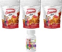 BariatricPal 90-Day Bariatric Vitamin Bundle (Multivitamin ONE 1 por día! Cápsula con 45 mg de hierro y calcio Citratos suaves 500 mg con Probióticos - Manzana Caramel)