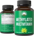 Metilada Multivitamina + Metilada B Suplemento Complejo Metilado. Con Trimetilglicina (TMG), L Methylfolate, Metil B12 + B1 + B2 + B6 Vitaminas + Choline. Suplemento MTHFR para mujeres y hombres.