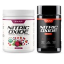 Snap Supplements Organic Beet Root Nitric Oxide Powder + Nitric Oxide Booster Bundle, 30 Servings Mixed Berry Powder + 90 Vegetarian Capsules