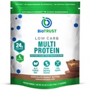 BioTrust Low Carb Protein Powder - Delicious Whey & Casein Blend from Grass-Fed Hormone Free Cows - Non GMO, Gluten Free (Chocolate Peanut Butter)