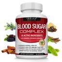 Blood Sugar Complex Supplement - Supports Healthy Blood Sugar Levels Already Within Normal Range All Natural with Cinnamon, Bitter Melon, Chromium, Mulberry, Alpha Lipoic Acid, Non-GMO, 60 Capsules