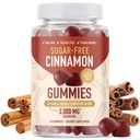 SMNutrition Sugar-Free Cinnamon Gummies with Ceylon Cinnamon & Cassia Complex | Sugar-Free Lifestyle Supplement & Guilt-Free Apple Pie Flavor with Chromium | Vegan, Non-GMO, Gluten-Free | 60 Gummies