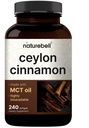 NatureBell Ceylon Cinnamon, 240 Softgels – Ceylon Cinnamon Extract – Made with MCT Oil – Non-GMO, cGMP Manufactured