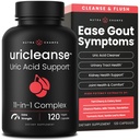 Uric Acid Cleanse & Gout Support – Tart Cherry, Celery Seed, Chanca Piedra, Milk Thistle & Turmeric for Kidney Detox, Joint Comfort & Uric Acid Balance – 11-in-1 Natural Formula - 120 Count