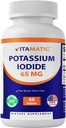 Vitamatic Potassium Iodide 65 mg per Serving - 60 Tablets - KI Pills (60 Count (Pack of 1))