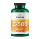Swanson Vitamin C 500 - Herbal Supplement Promoting Skin Health, Heart Health & Immune System Support - Natural Formula Supporting Defense & Wellness - (250 Capsules, 500mg Each)