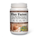 Natural Factors Whey Factors, Grass Fed Whey Protein Concentrate, Aids Muscle Development and Immune Health, Double Chocolate, 12 Oz
